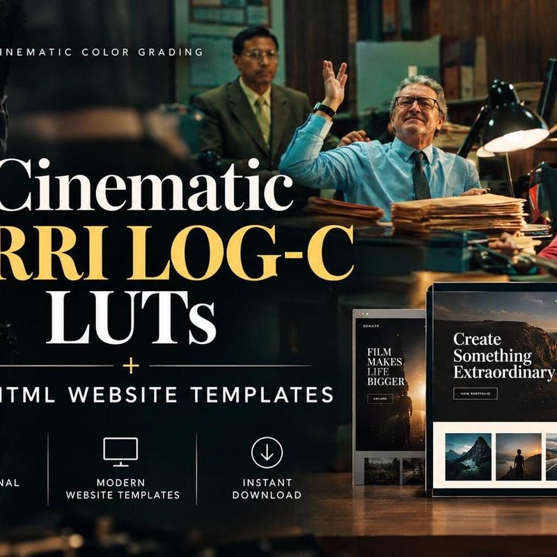 Etsy product cover for ARRI Log-C LUTs from Thiago Vibesp