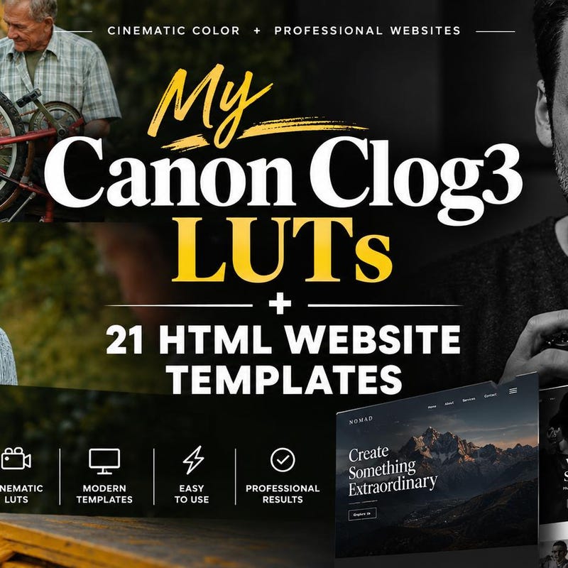 Etsy product cover for Canon C-Log 3 LUTs from Thiago Vibesp