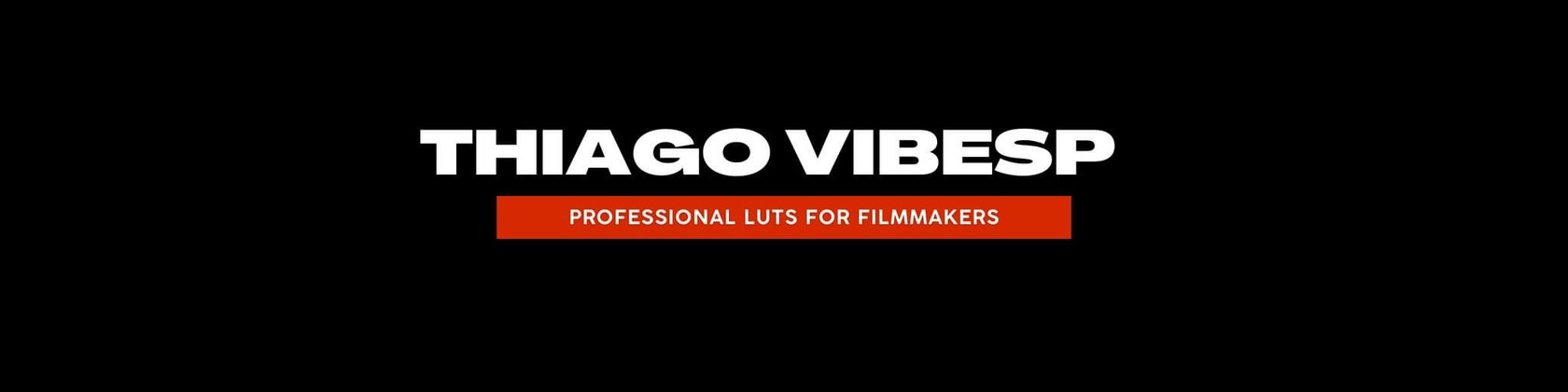 Official ThiagoVibespCreative Etsy shop banner: professional LUTs for filmmakers
